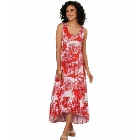 Soft Surroundings Floral  high low dress